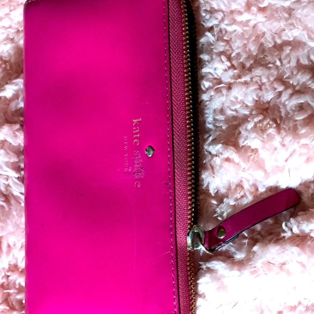 Zipper wallet, fusa pink, Kate Spade New York